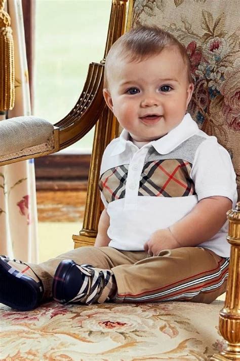 baby boy burberry outfit.